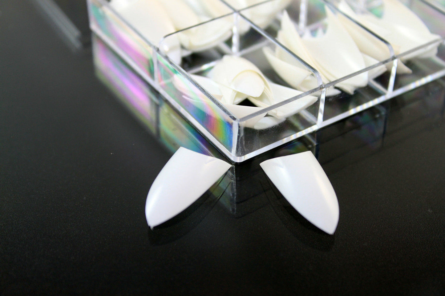 500 Stiletto Tips Weiss