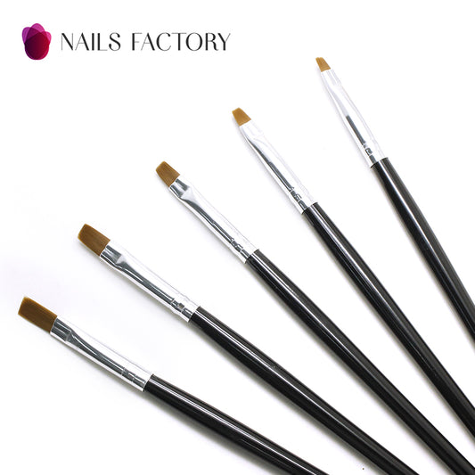 5er Set Rotmarder Gel Pinsel