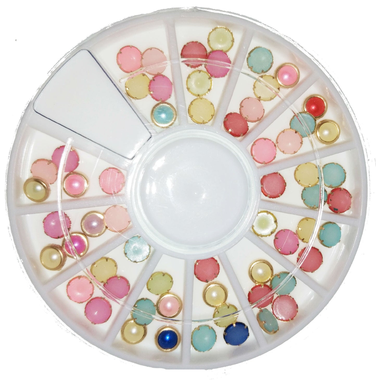 60 Strasssteine 12er Mix