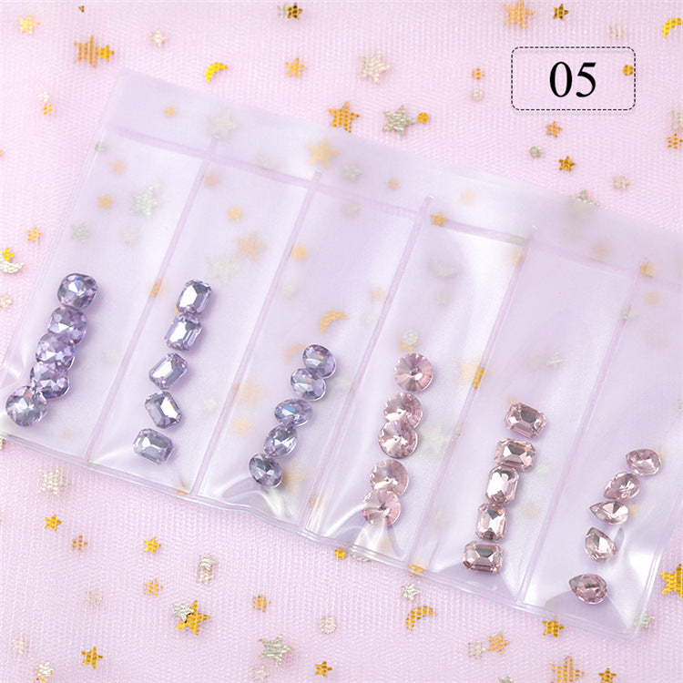 6er Set Strass Edelsteine Nr. 5