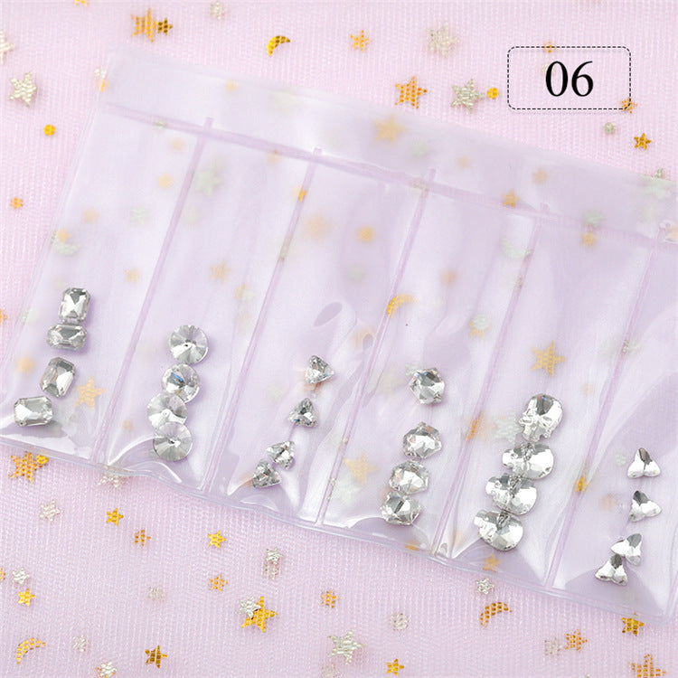 6er Set Strass Edelsteine Nr. 6
