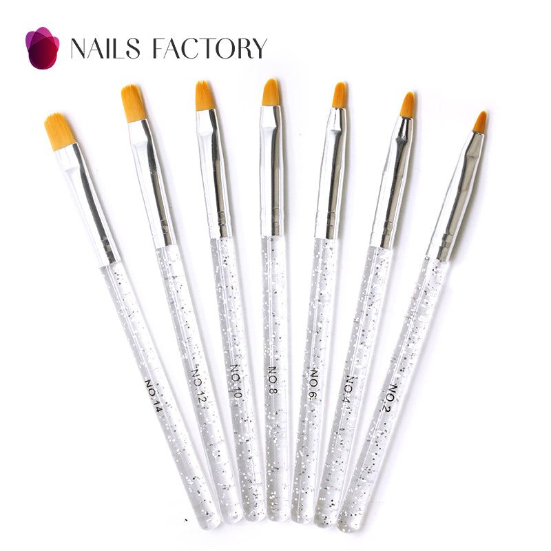 Lot de 7 Gelpinsel Glitter