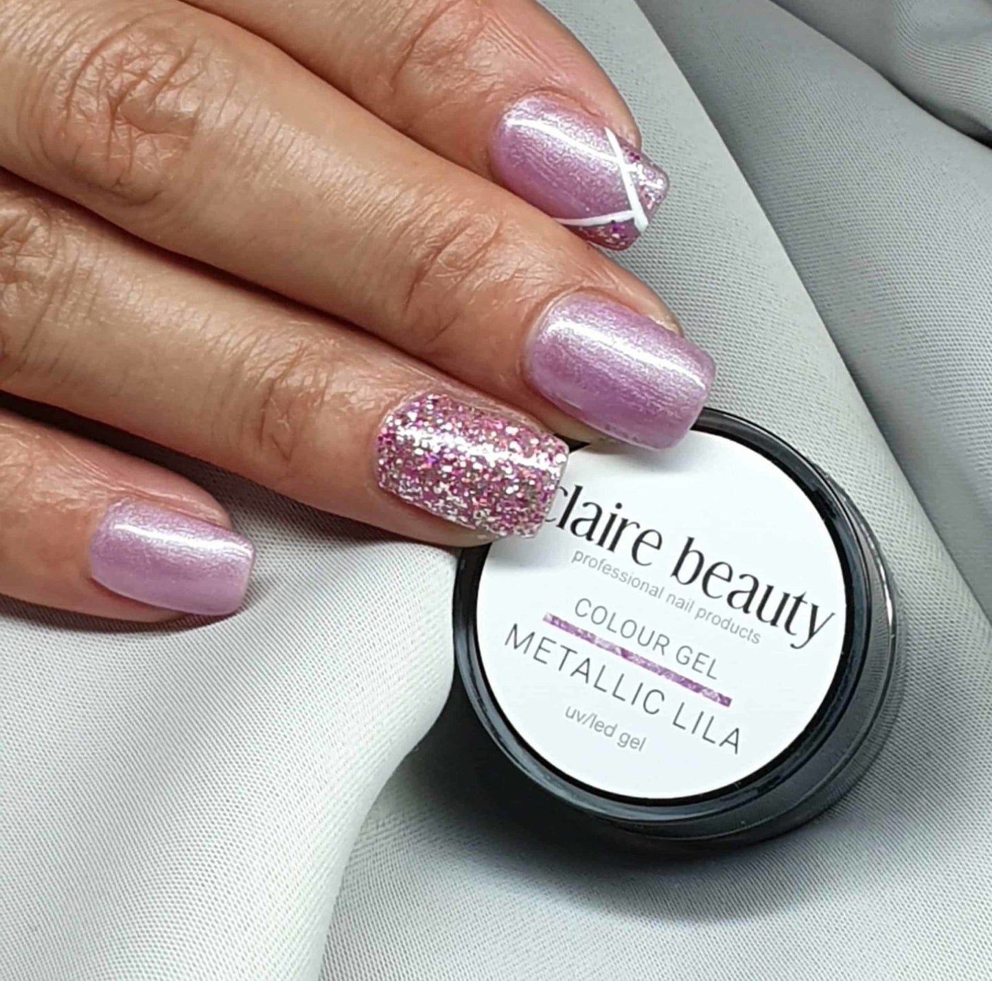 Farbgel Lila Metallic 5ml