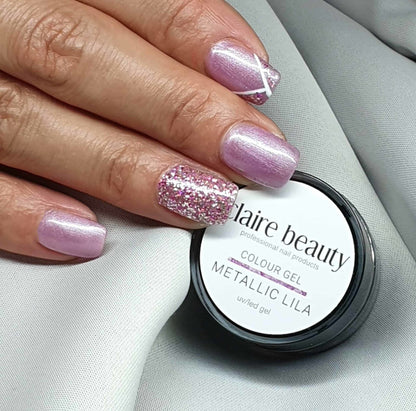 Farbgel Lila Metallic 5ml