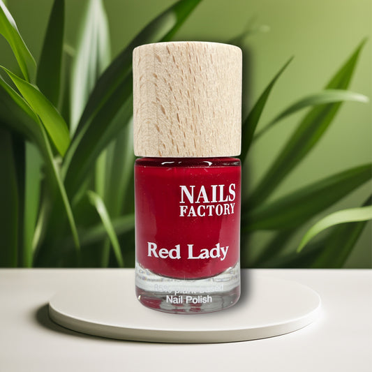 Green Plant Based Nagellack Red Lady Nails Factory