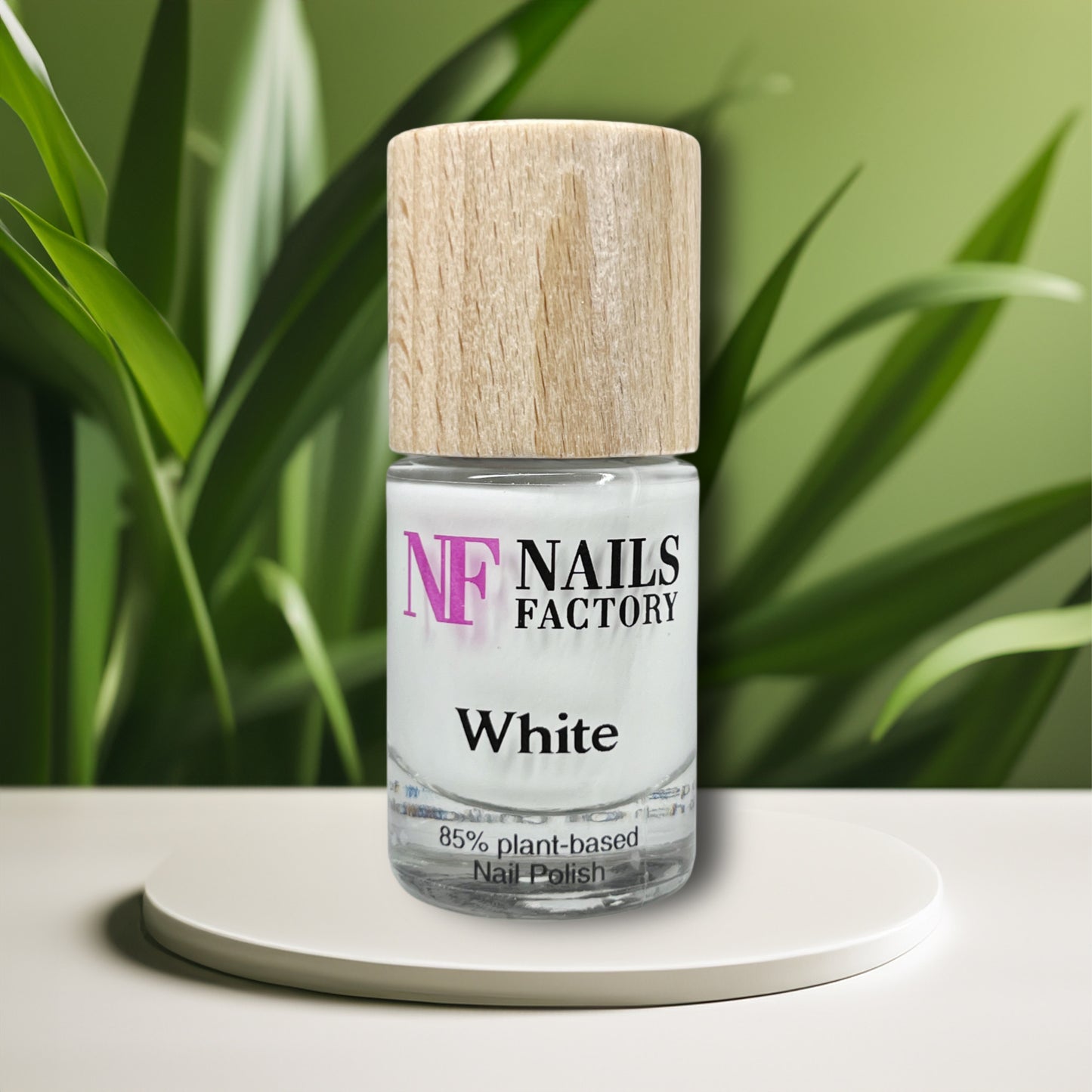 Green Plant Based Nagellack White Nails Factory