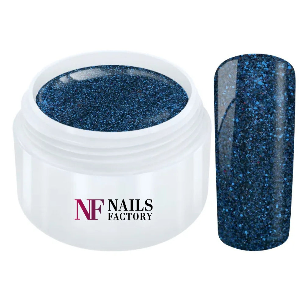 Nails Factory Farbgel Glimmer Blau