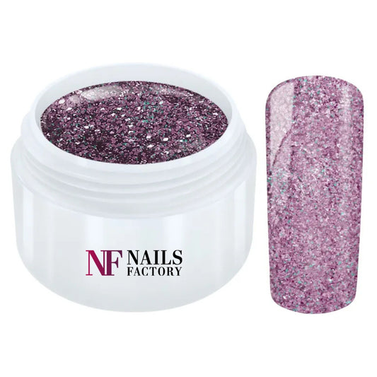 Nails Factory Farbgel Extrem Glitter Lilac