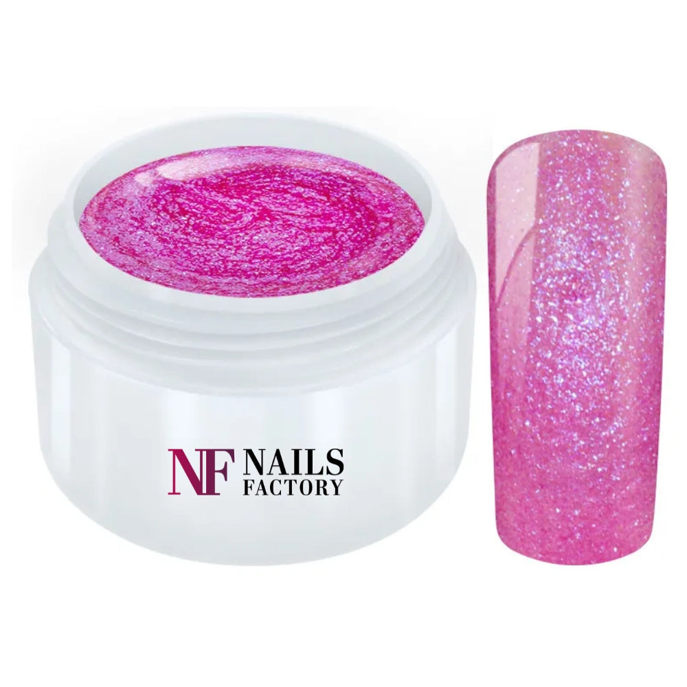 Nails Factory Farbgel Extreme Glimmer Pink