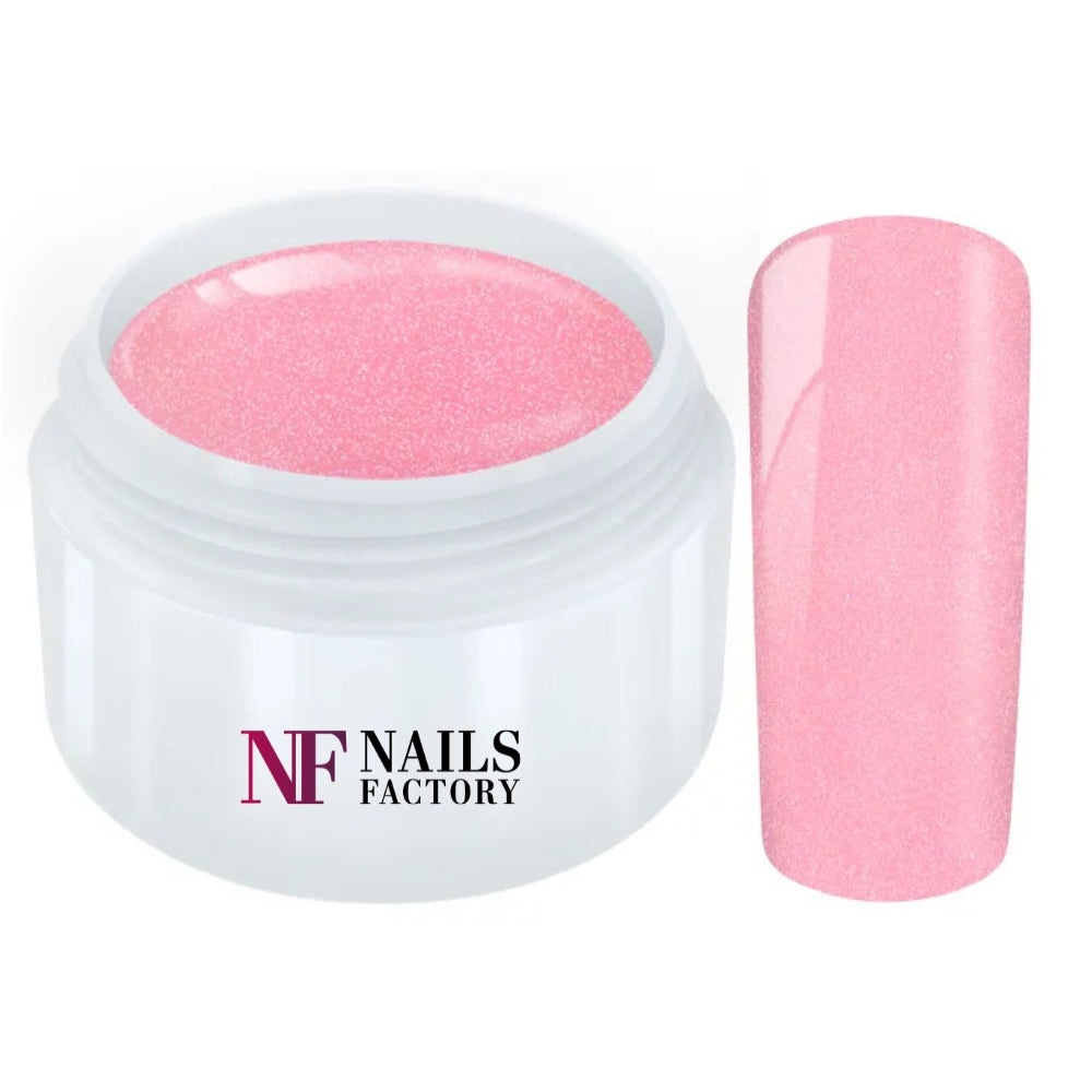 Nails Factory Farbgel Glitter Bubble Gum