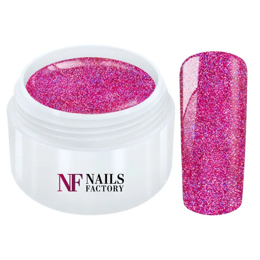 Nails Factory Farbgel Glitter Orient Pink