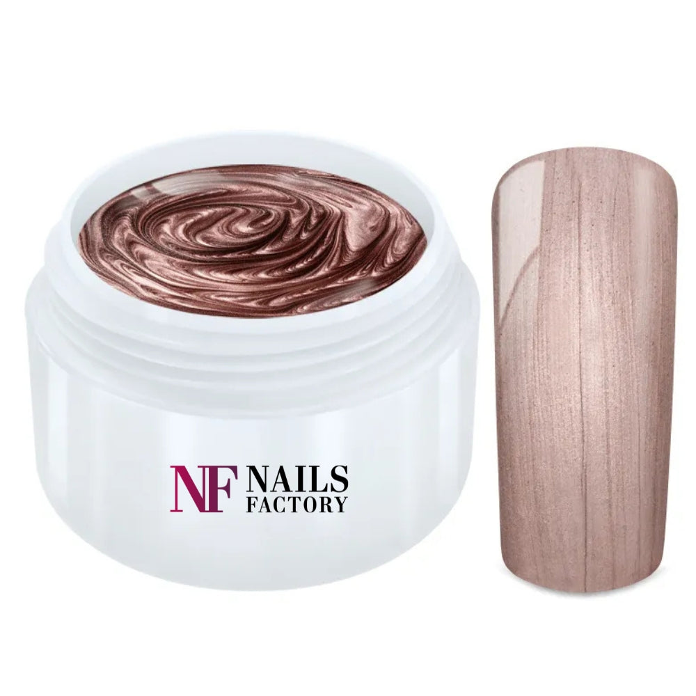 Nails Factory Farbgel Metallic Rose Gold