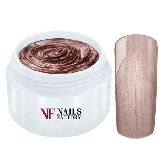 Nails Factory Farbgel Metallic Rose Gold