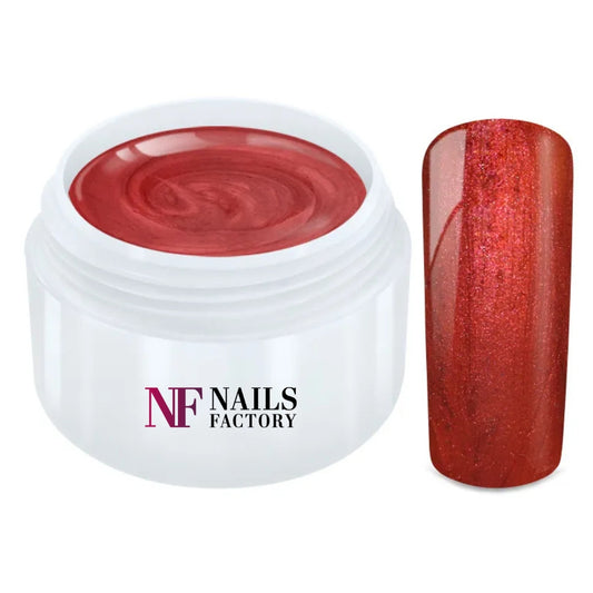 Nails Factory Farbgel Metallic Rubin
