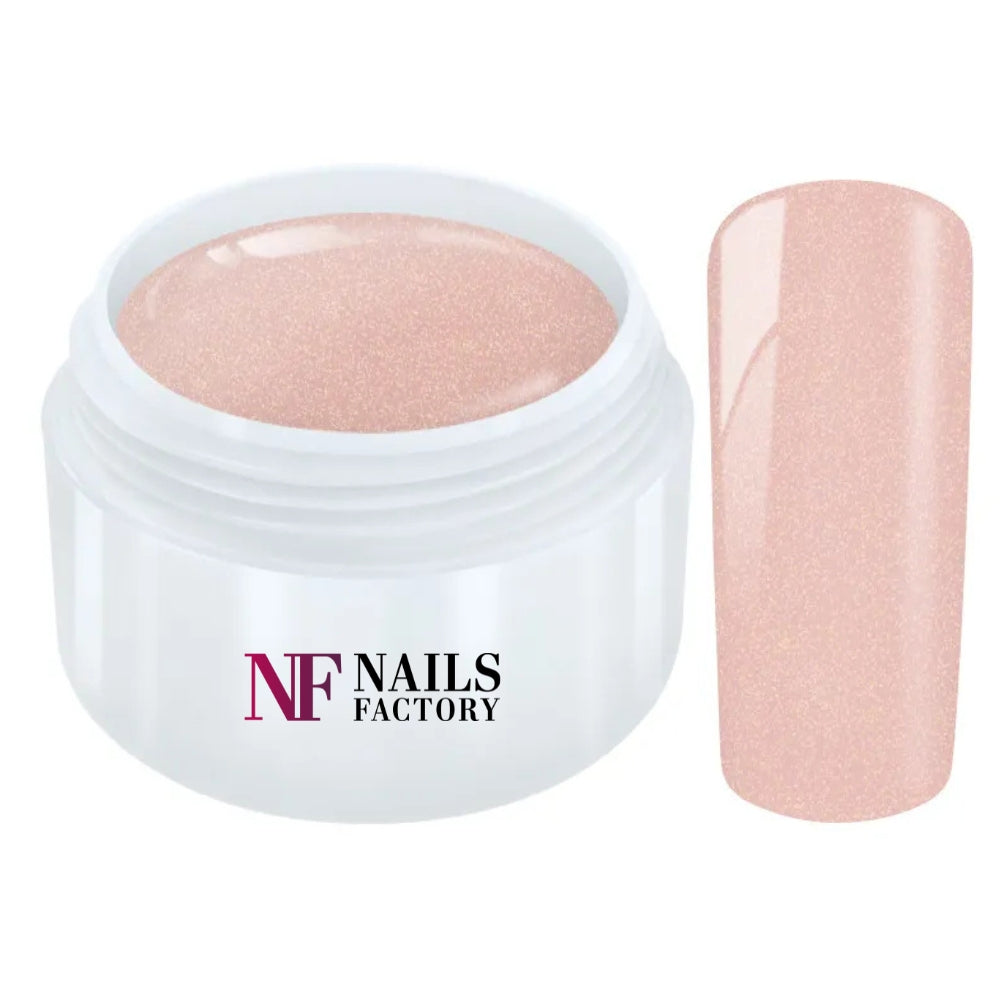 Nails Factory Farbgel Pastel Glimmer Champagner