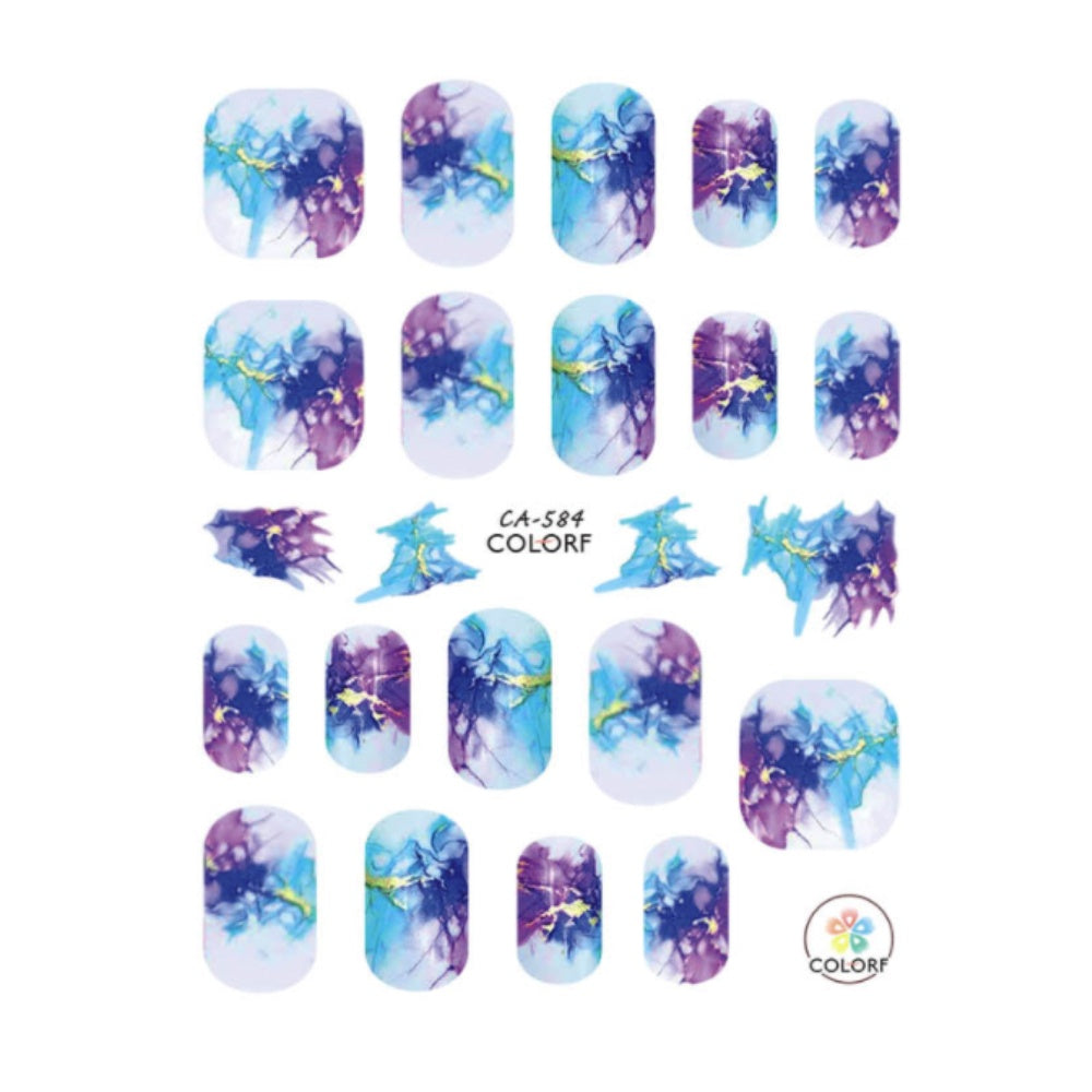 Nail Sticker Aquarell Fullcover