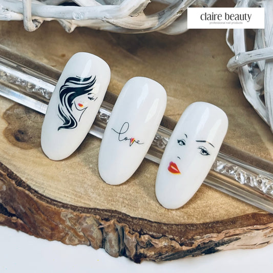 Nail Sticker Abstract Lady