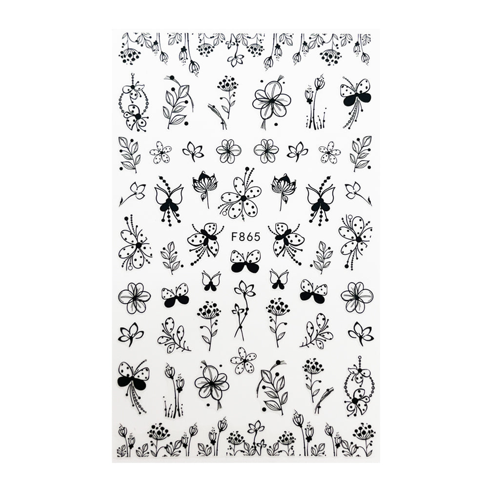 Nail Sticker Sommerblumen