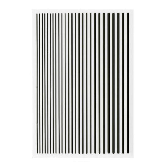 Nail Sticker Stripes Schwarz