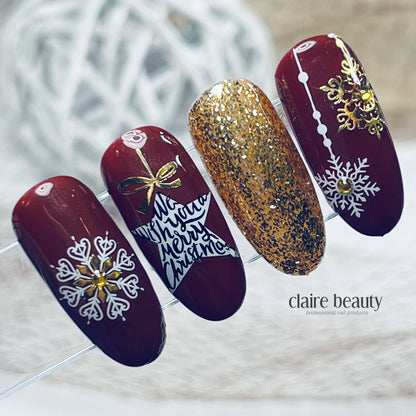 Nail stickers Christmas baubles