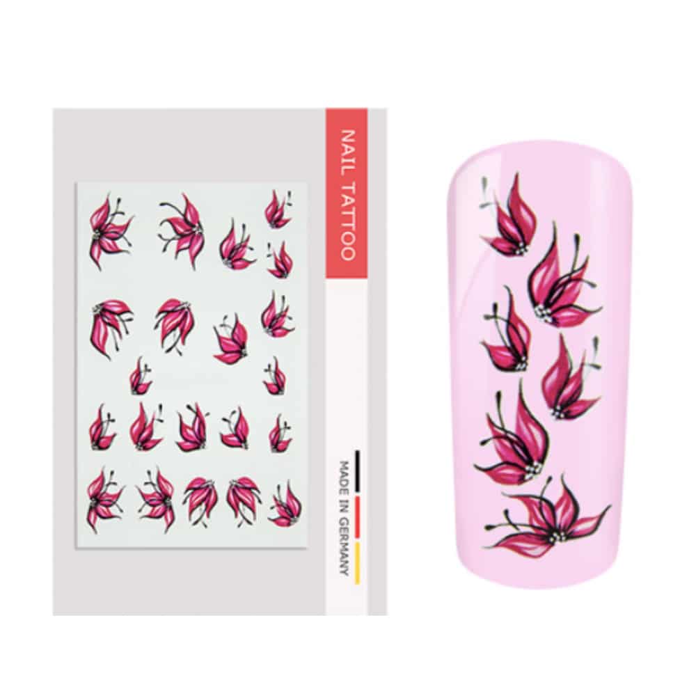 NailArt Tattoo Blume IX