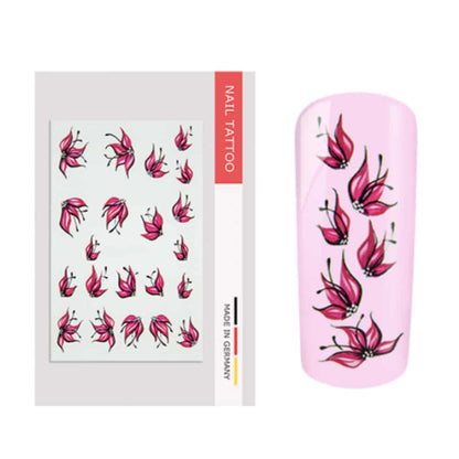 NailArt Tattoo Blume IX