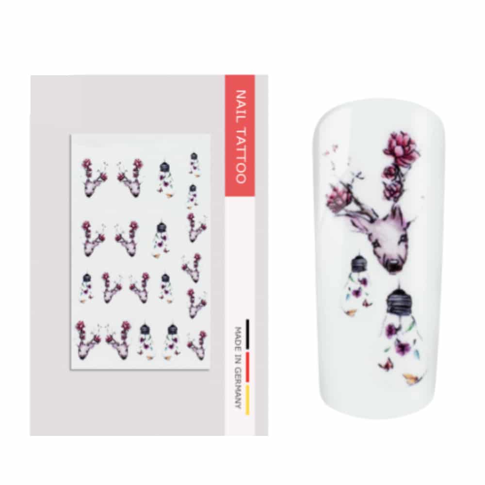 Nailart Tattoo Frühling Vintage