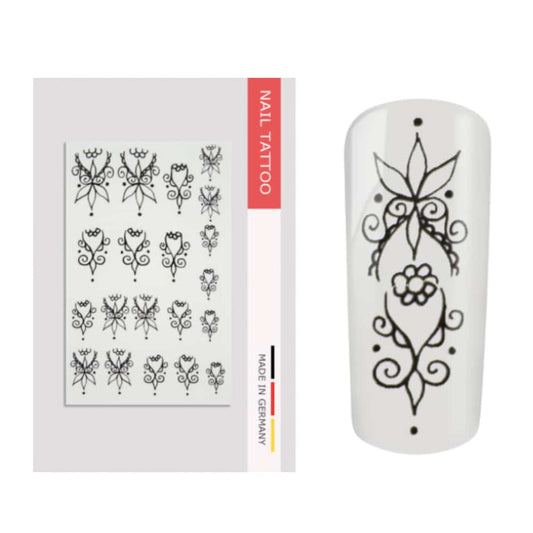 Nailart Tattoo Indian Style