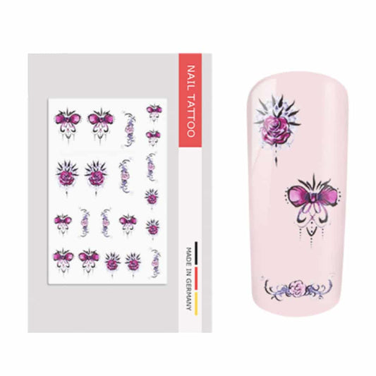 Nailart Tattoo Rose Ornament