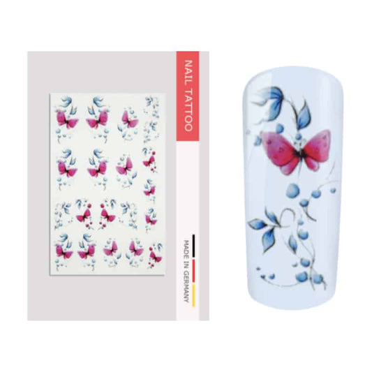 Nailart Tattoo Schmetterling II