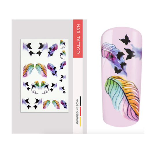 Nailart Tattoo Schmetterling III