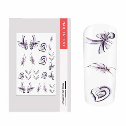 Nailart Tattoo Vintage Love