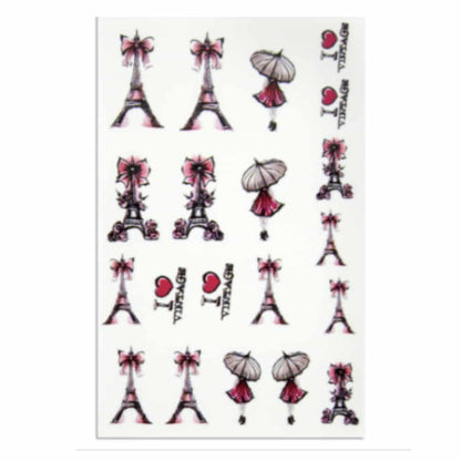 Nailart Tattoo Vintage Paris