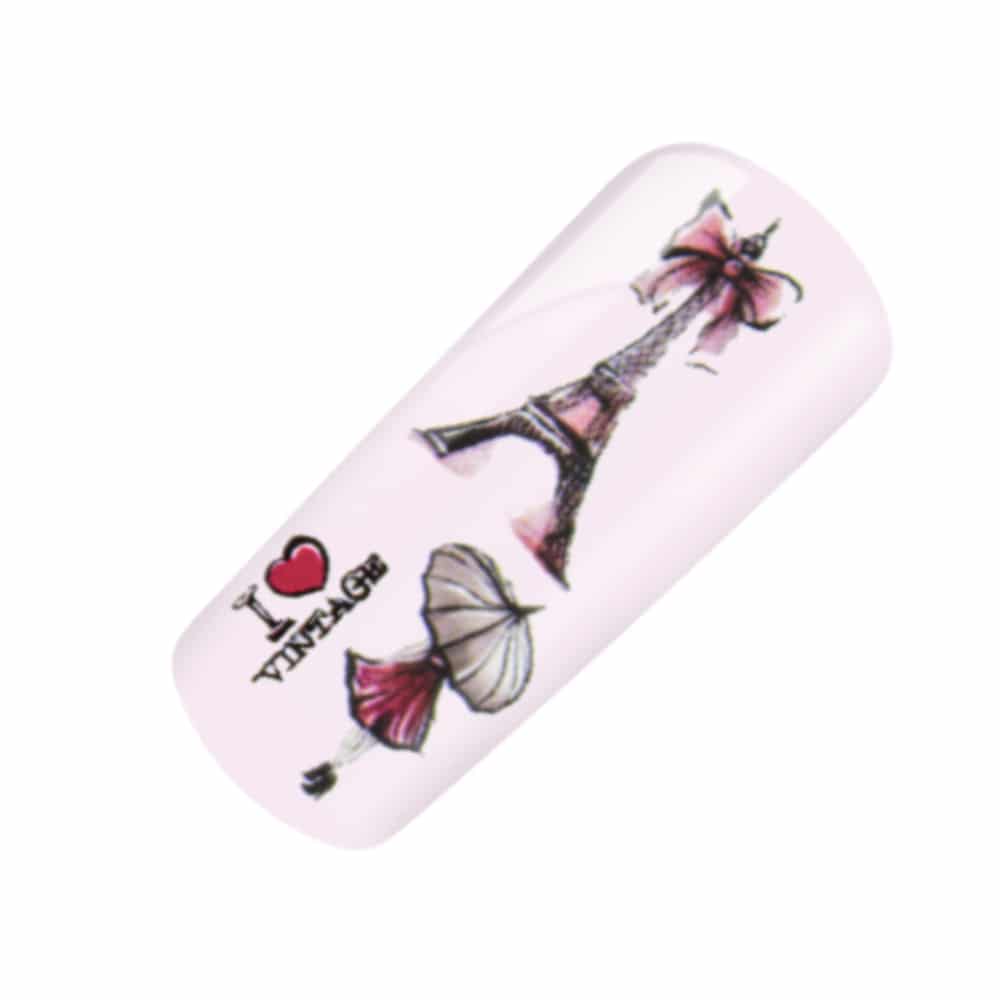 Nailart Tattoo Vintage Paris