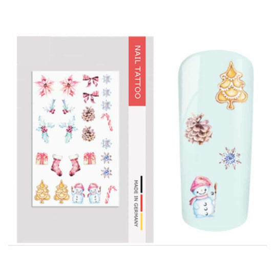 Nailart Tattoo Weihnachten III