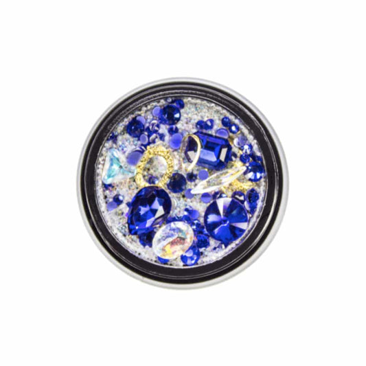 Nailart Strasssteine & Overlays Mix Blau