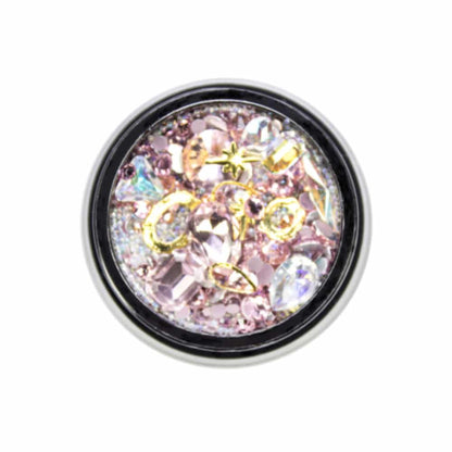 Nailart Strasssteine & Overlays Mix Rosa