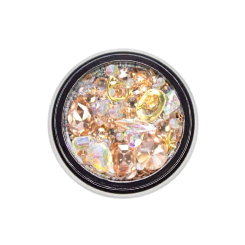 Nailart Strasssteine & Overlays Mix Rose Gold