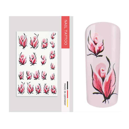 Nailart Tattoo Blume IV