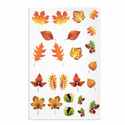 Nailart Tattoo Herbstblätter