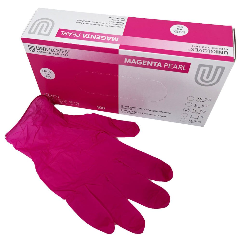 Nitril Handschuhe Pink