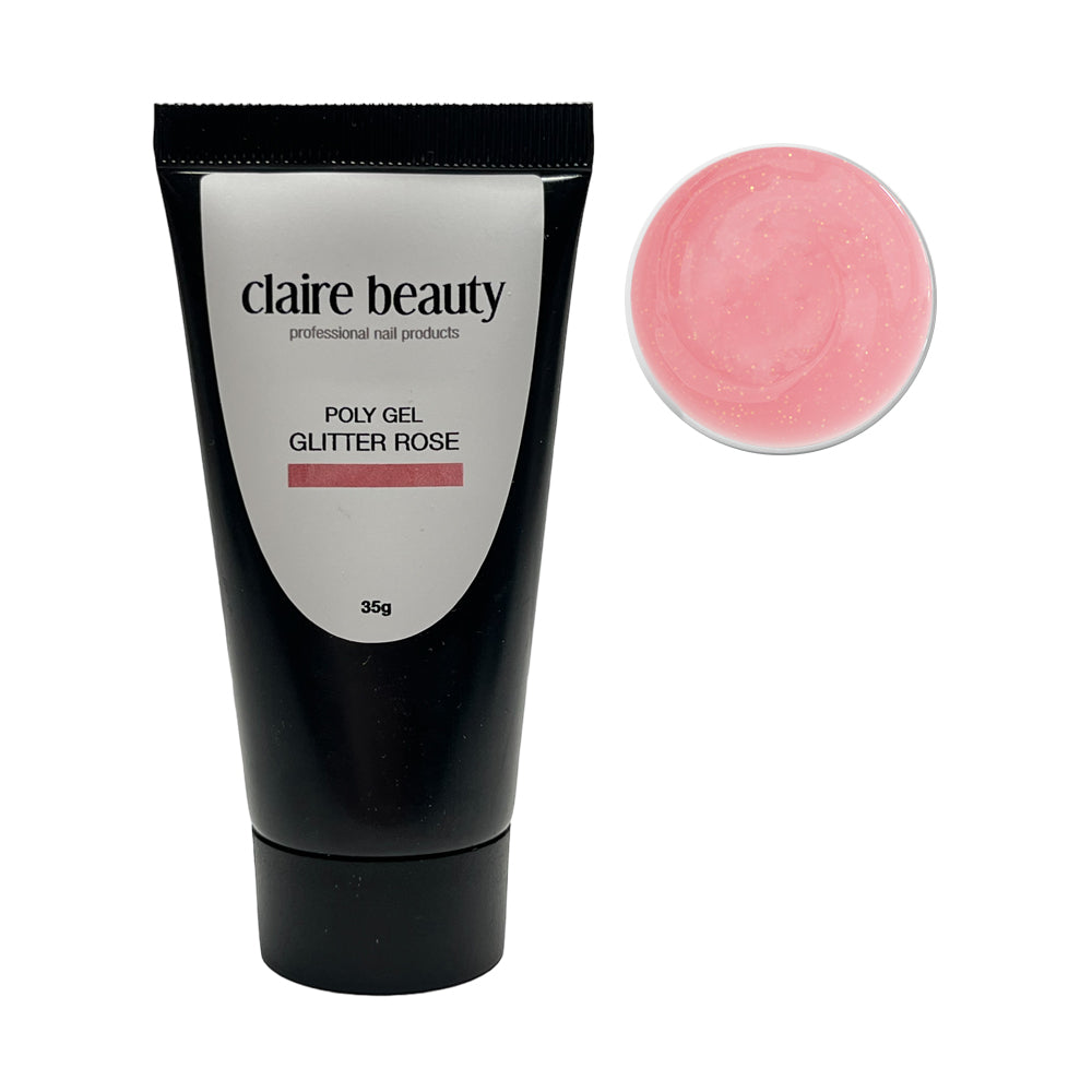 Poly Gel Glitter Rose 35g