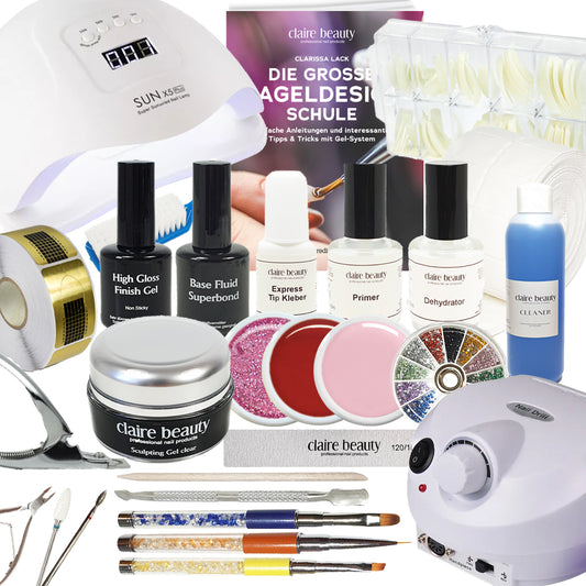 Profi Gel Nägel Starter Set XXL