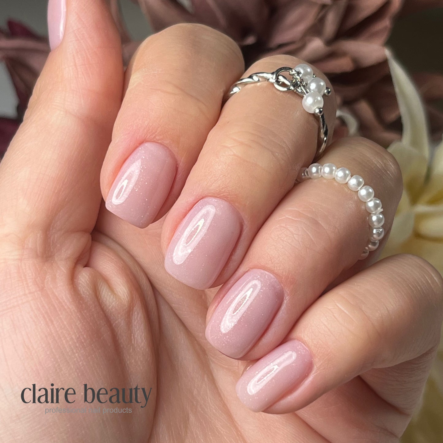 Rubber Gel Pearl Rose 14ml