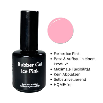 Rubber Base Gel Ice Pink 14ml