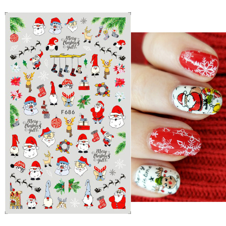 Autocollant de Noël F686