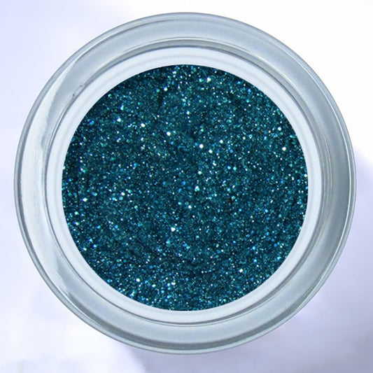 claire beauty Farbgel Glitter Aqua
