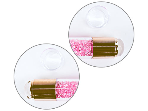 Design Stamp & Scraper Clear Set with Rhinestones