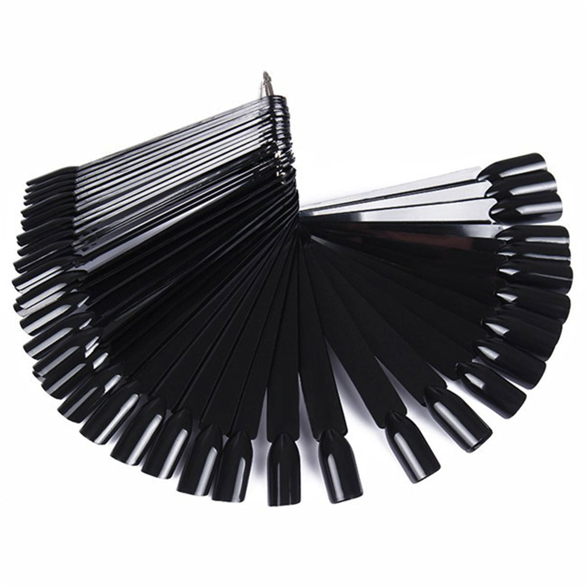 Black display with 50 nail art tips