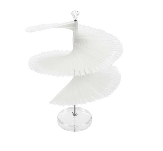 Display stand, natural finish, with 120 nail art tips